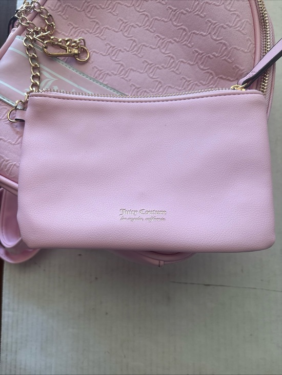 Juicy Couture Light Pink Mini Backpack with Detachable Pouch main image 4